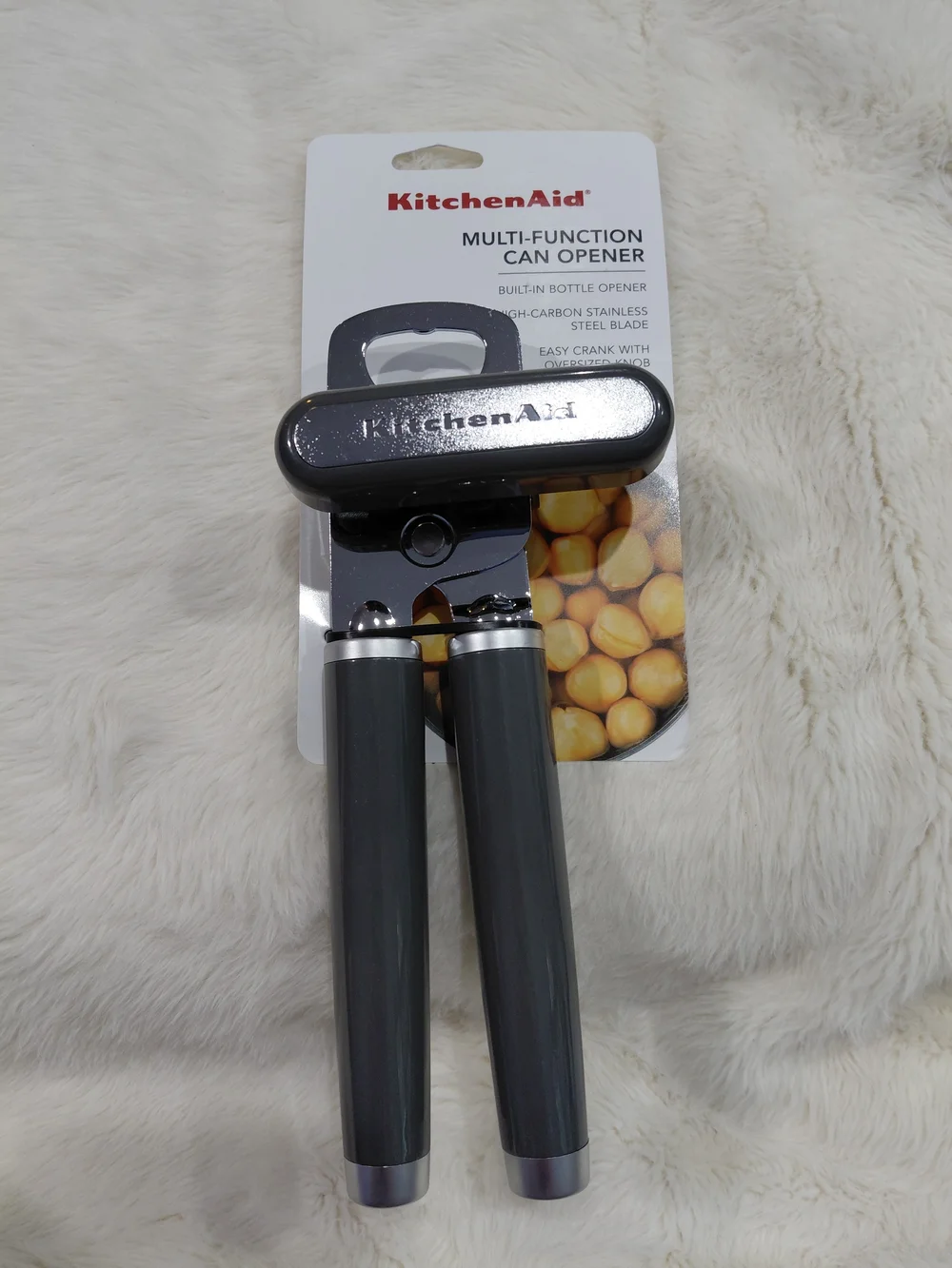 NWT KitchenAid Multi-Function Can Opener - Gray